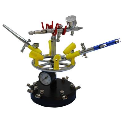 Station pour 6 aérographes - manomètre + 6 sorties air - Multirex