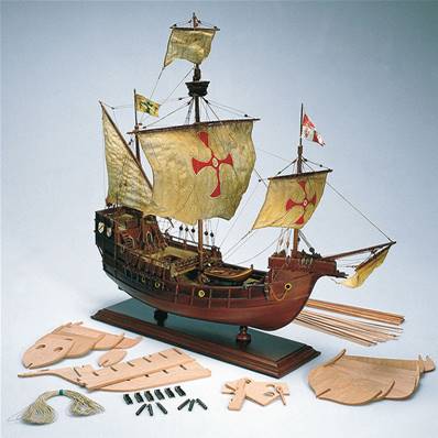 Maquette bateau en bois - La Santa Maria - 1/65 ème - Amati