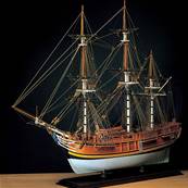 Maquette bateau en bois - Hms Bounty - 1/60 ème - Amati