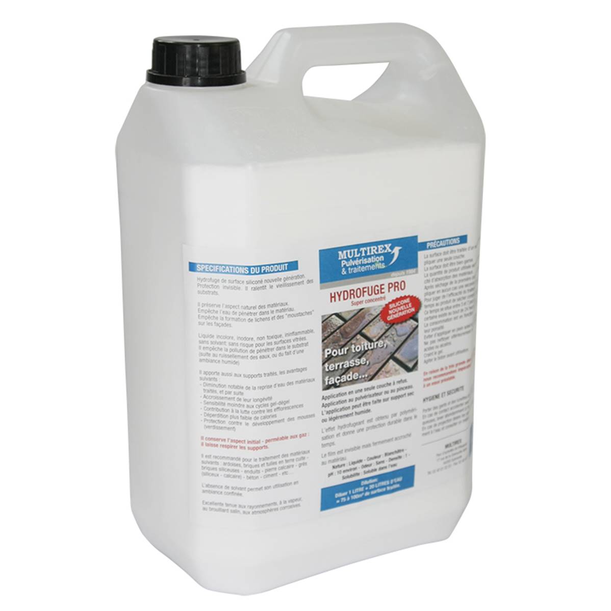 Nettoyant Toiture Professionnel Concentré : NET'TOIT - - 5 L